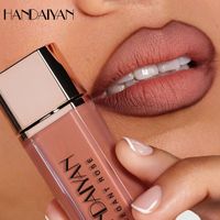 Nouvel arrivage de rouge à lèvres liquide 8 couleurs imperméable à l'eau hydratant antiadhésif mat glaçure pour les lèvres vegan cosmétique velours pour les lèvres boue