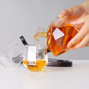 Meilleure vente ensemble de vin en verre transparent Diamond Design décanteur ensemble de vin pour Bar - Product Image 6