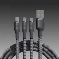 Kabel Pengisi Daya Ponsel Tiga-dalam-Satu 120w Super Cepat, Kabel Data Android Tipe-C