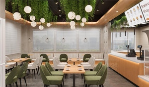 Solution de présentation de style naturel en bois pour confiseries, panneaux grillagés personnalisés, <span class=keywords><strong>vitrine</strong></span> de <span class=keywords><strong>comptoir</strong></span> pour desserts et café - Product Image 3