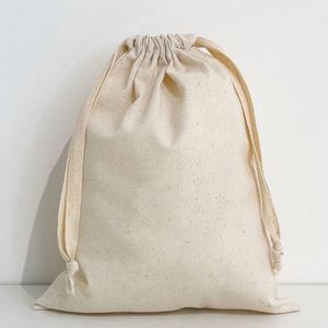Oem/odm Custom <b>Recycle</b> Organic Cotton Canvas Fabric Drawstring Dust <b>Bag</b> With Logo Printed - Product Image 3