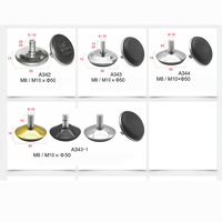 Kit de pieds de nivellement réglables en métal M8 avec écrous en T, robustes pour armoires et utilisation multi-espaces