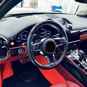 Volant de direction en fibre de carbone pour Cayenne Panamera 971, ensemble de commande de volant, modification et mise à niveau de voiture 9Y0 2017-2023 - Product Image 2