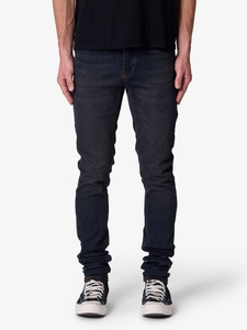 Jeans en denim pour homme de haute qualité, coupe skinny, marque AM Street, lavage noir, taille mi-haute, style hip-hop, respirant, streetwear, Y2K, OEM ODM - Product Image 1