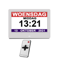 Jam Dinding Digital Pengingat Obat untuk Demensia dan Gangguan Memori dengan Kalender Digital 7 inci