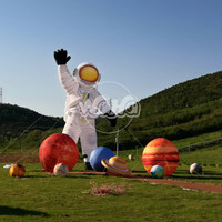 Astronaute gonflable modèle de bande dessinée gonflable promotionnel de musée des sciences et de la technologie