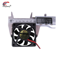 60mm DC Brushless 2-Pin Axial Fan Roulement à billes 5V/12V/24V Booster Ventilateur de refroidissement 6015 60X60X15mm Plastique Restaurants Hôtels OEM