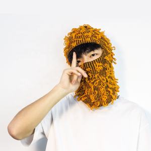 חור אחד grassy cagoule לסרוג מותאם אישית במצוקה בלקלאווה מלא פנים מסכה אופנה מעצב סקי מסיכת סקי ספורט יוניסקס - Product Image 4