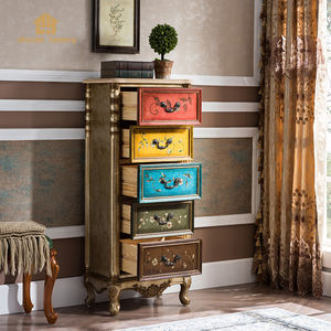 Armadio a secchiello in legno massello americano <span class=keywords><strong>classico</strong></span> armadio decorativo verniciato con armadietto laterale della <span class=keywords><strong>sala</strong></span> europea - Product Image 4