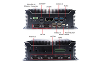 Mini PC industriel I3/i5/i7 12e génération, 8 ports USB, 2 ports HDMI, PC embarqué sans ventilateur pour système de surveillance par vision industrielle