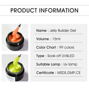 Esmalte de <span class=keywords><strong>gel</strong></span> duro rosa claro y blanco <span class=keywords><strong>Gel</strong></span> de extensión de <span class=keywords><strong>3</strong></span> colores 56g Constructor de esmalte de uñas UV No se quema para aplicaciones de bricolaje - Product Image 5