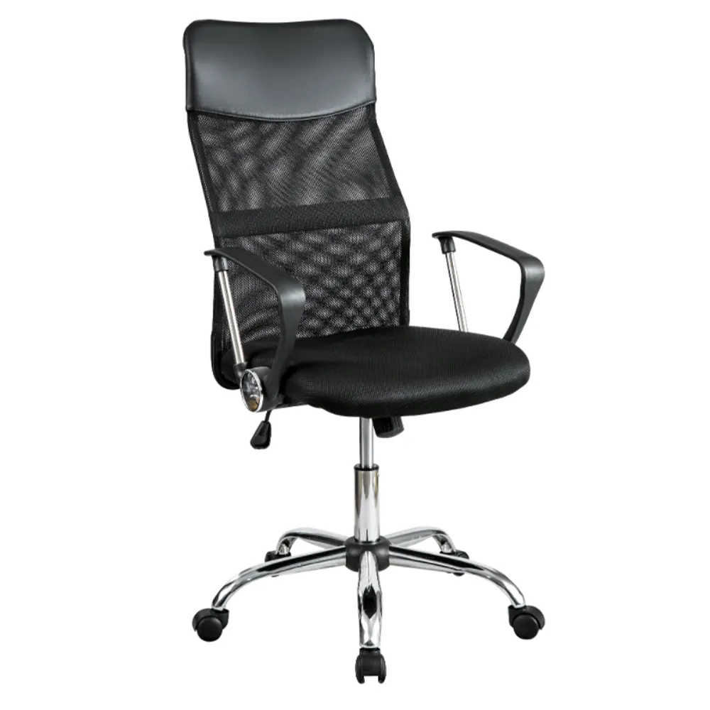 Chaise de bureau en maille pivotante ergonomique à dossier haut réglable et confortable de vente chaude