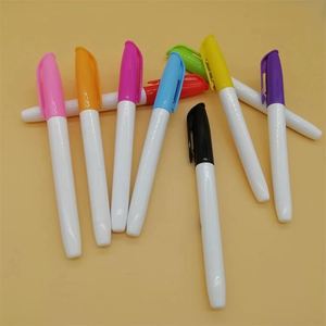 Marqueur pour tableau blanc personnalisé avec logo, vente en gros, plusieurs couleurs, pointe oblique permanente, non toxique, lavable à sec - Product Image 2