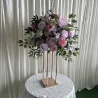 C-726 Bola Bunga Warna Pink Grosir 60cm 70cm Bola Bunga Pink Artifisial Dekorasi Centerpiece untuk Acara Pernikahan