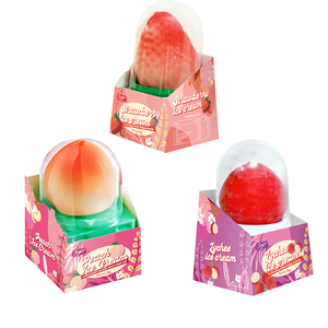Crème glacée fruitée sucrée multicolore à faible teneur en matière grasse de haute qualité avec texture crémeuse 75g * emballage de boîte de 12 paquets - Product Image 2