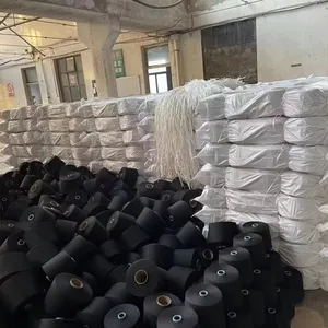 100 Polyester Yarn Oe Open End Weaving Ne 12/1 16/1 20/1 21/1 30/1 32/1 Spun Polyester Yarn