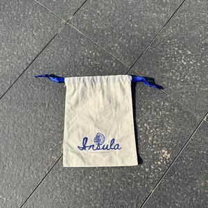 Bolsa de Joyería de Algodón Natural Reciclable OEM/ODM, Bolsa Protectora de Algodón Crudo con Cinta de Seda - Product Image 3