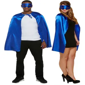 Halloween Phantasie Satin Dress up gedruckt Erwachsenen Superhelden Umhang Super Hero Cape