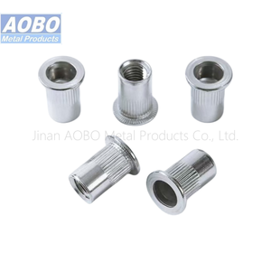 AOBO M3 M4 M5 M6 M8 M10 M12 Acier inoxydable 304 Ecrous rivets à tête plate - Product Image 2