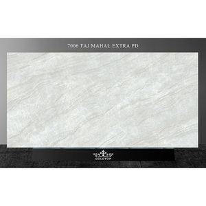 TMZ Haute Qualité 7006 Taj Mahal Extra PD Quartz Artificiel Blanc Poli Design Moderne pour Revêtement Mural, Sol, Plan de Travail et Plan Vasque d'Hôtel - Product Image 2