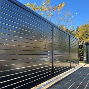 Vườn hàng rào tường bảng điều khiển ngoài trời ngang nhôm riêng tư hàng rào màn hình - Product Image 4