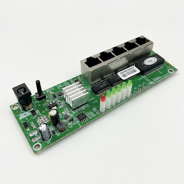 Unmanaged 5-Port 10/100/1000M RTL8367 POE Commercial Ethernet Switch Module Compliant Switch Motherboard PCBA 5-12V IP Camera