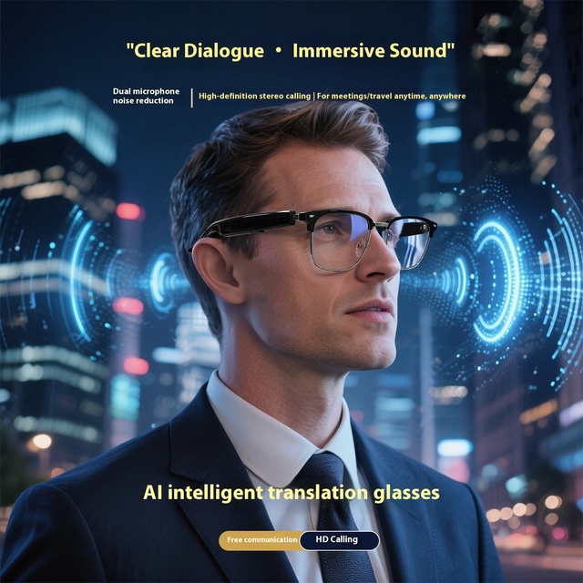 F20 Smart Glasses New Ai Translation For Connectivity Real-time 100+ Language Translation Music Listening/calling