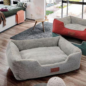 Cama para Perro Personalizada al por Mayor, Impermeable, de Forma Cuadrada, Cómoda, de Pana, Transpirable, Desmontable y Lavable - Product Image 3