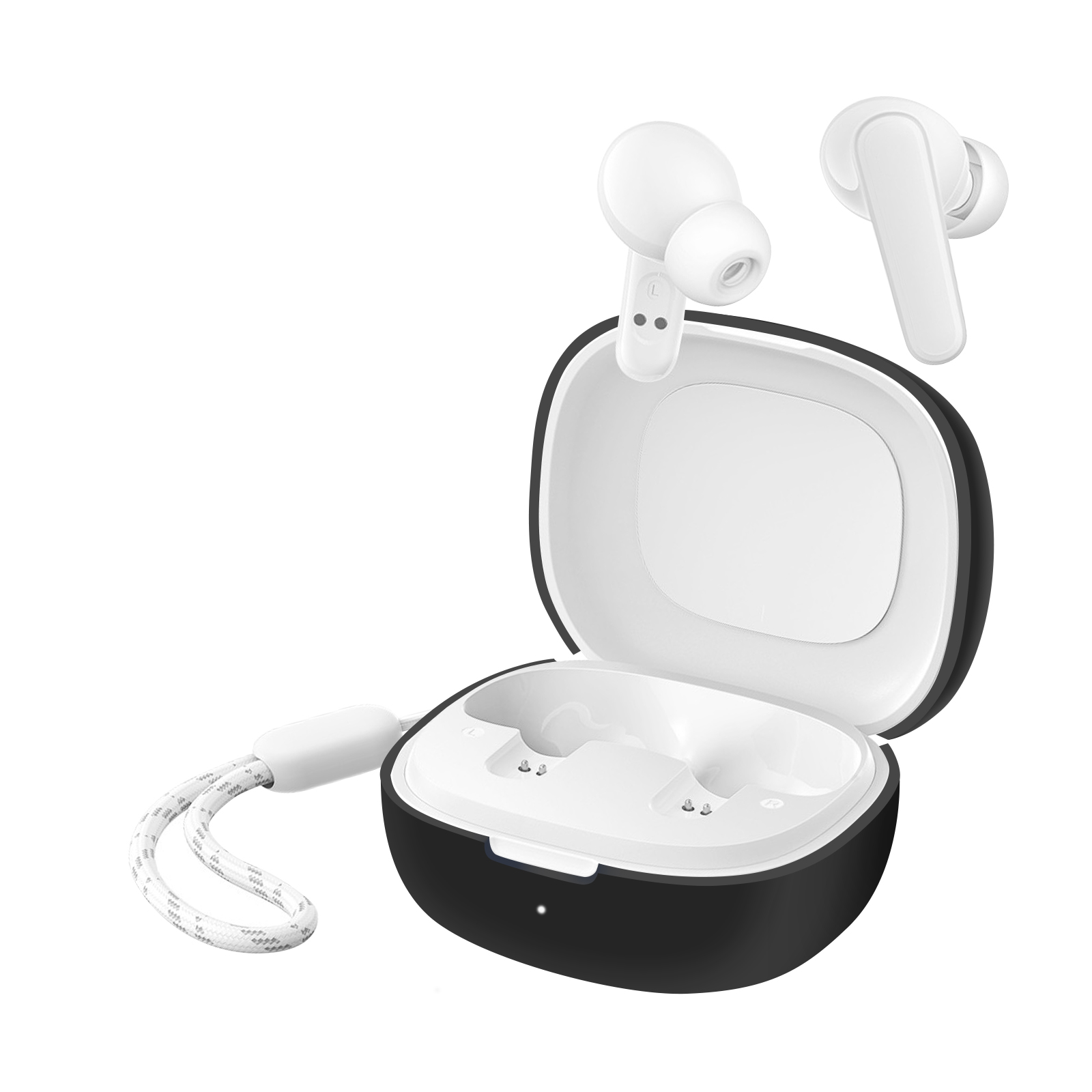 Noir-Étui Airpods Max En Silicone, Boîtier De Protection Antichoc Pour