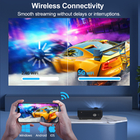 Projecteur portable USB avec décodage vidéo Wifi 1080P, mise au point automatique, correction de la distorsion trapézoïdale, pour cinéma maison, salle de classe, éducation, bureau, extérieur