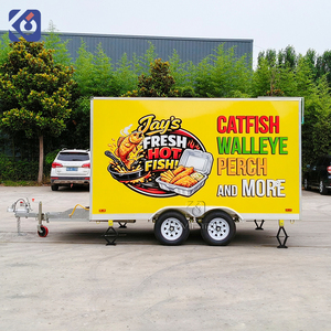 CAMPTRL Rimorchio per Alimenti, Bar Mobile, Rimorchio per Catering, Food Truck Personalizzato Approvato DOT, Carretto per BBQ e Caffè, Cucina Mobile - Product Image 5