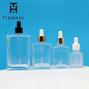 ขวดแก้วสีน้ำตาลอำพันทรงเหลี่ยมพร้อมหัวหยดสีทองสำหรับเซรั่ม น้ำมันบำรุงเส้นผม ขนาด 15 มล. 30 มล. 50 มล. - Product Image 2