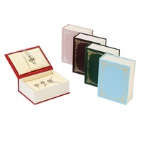 Boîte à bijoux en papier pour cadeaux, boîte à bagues, boucles d'oreilles, pendentifs, colliers, emballage de livres, fabrication en gros DOC