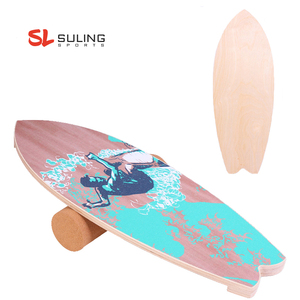 Balance Board Trainer - Planche D'équilibre En Bois Pour Fitness, Surf Indoor, Entraînement Stabilité
