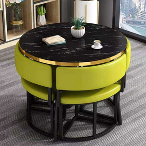 Juego <span class=keywords><strong>de</strong></span> Mesa y Sillas <span class=keywords><strong>de</strong></span> Comedor <span class=keywords><strong>de</strong></span> Lujo Moderno, Muebles <span class=keywords><strong>de</strong></span> Piedra para el Hogar, Oficina, Sala <span class=keywords><strong>de</strong></span> Estar o Apartamento, Precio <span class=keywords><strong>de</strong></span> Fábrica, Venta al por Mayor - Product Image 4
