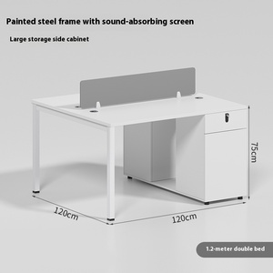 Bàn máy tính Sáu người hiện đại kết hợp bàn họp văn phòng tự động cho 2 4 hoặc 6 người sử dụng trong bệnh viện - Product Image 6