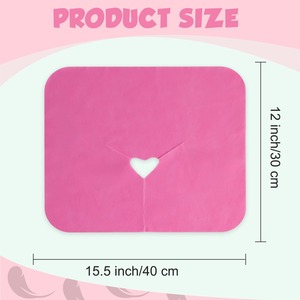 Serviette d'oreiller couchée Haute qualité et sécurité Usages multiples Conception de trou Facile à remplacer pour les traitements de spa de tables de massage - Product Image 2