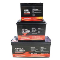 Hentikan Penggantian Baterai 12V 24V 100-400Ah LiFePO4 dengan BMS Terintegrasi Bersertifikasi CE 6000 Siklus untuk Peralatan Rumah Tangga