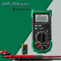 Multimeter Digital MS8233A penguji resistensi AC DC, Multimeter Digital profesional kualitas tinggi dengan pembacaan suhu