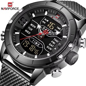 Reloj de Pulsera Digital para Hombre, con Indicador de Semana, Correa de Acero Inoxidable Clásica, Analógico y Digital, para Negocios - Product Image 2