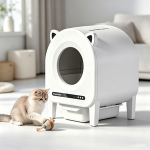 สินค้าพร้อมส่ง Pet Smart Products Lettiera อัตโนมัติ ประหยัดพลังงาน ใช้พลังงานต่ำ ดีไซน์ทำงานเงียบในเวลากลางคืน - Product Image 1