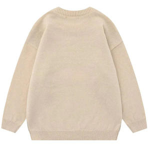 Pull-over personnalisé pour hommes, tricot d'hiver en toile d'araignée avec flamme gothique - Product Image 4