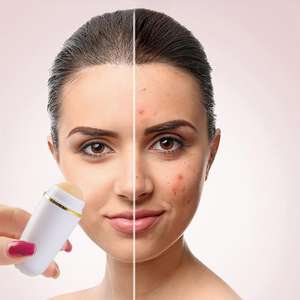 Rouleau pour visage volcanique absorbant l'huile, outil de soin du visage réutilisable pour <span class=keywords><strong>mini</strong></span> massage à la maison ou en déplacement - Product Image 6