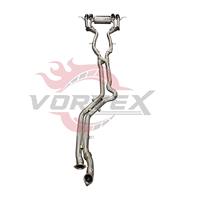 Tuyau de performance en acier inoxydable Vortex pour BMW M2 G87 S58 avec double clapet électrique et embouts latéraux Conduit Mod U