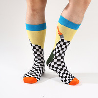 Chaussettes fantaisie en coton colorées et amusantes avec motifs de chats mignons, cœurs et sourires, pour hommes, femmes et unisexe, idéales pour la Saint-Valentin