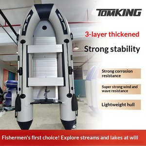 Bateau pneumatique de sauvetage et de patrouille anti-inondation de 5 m, épaissi, capacité 320 kg, pour la pêche, petit bateau, <span class=keywords><strong>kayak</strong></span> - Product Image 3