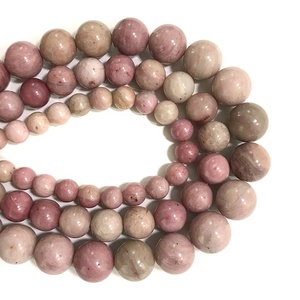 สร้อยข้อมือคริสตัลธรรมชาติขนาด6มม. 8มม. 10มม. สร้อยข้อมือหินแฟชันลายไม้สีแดงงานทำเครื่องประดับ - Product Image 1