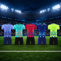 Fabrication OEM de maillots de football personnalisés et de maillots de foot avec logo personnalisé, 100% polyester, séchage rapide, respirant, vêtements de sport pour adultes
