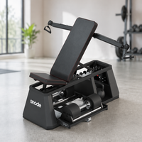 Banc de musculation pliable et réglable 4-en-1 Snode avec compartiment intégré pour haltères, rangement pour salle de sport à domicile et entraînement physique