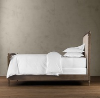 2024 chinesische Fabrik europäischer Stil Luxus klassisch neuestes Doppelbett Designs Massivholz-Bett Schlafzimmer-Sets Bett